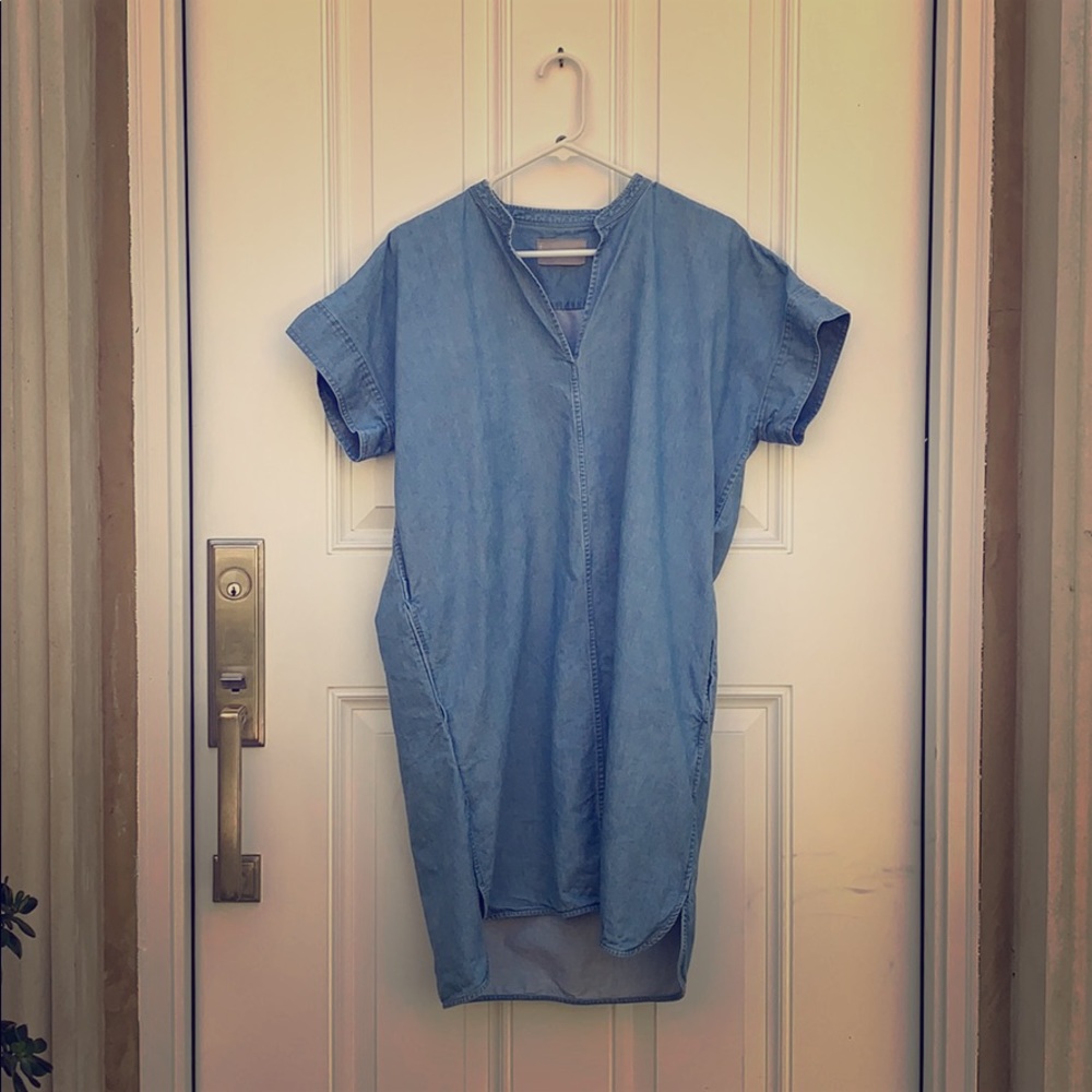 Everlane Splitneck Jean Dress